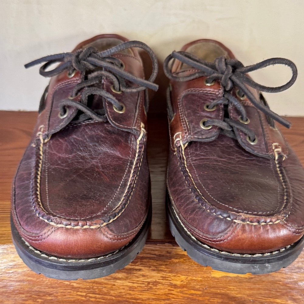 L.L. Bean Rich Brown Leather Boat Shoes